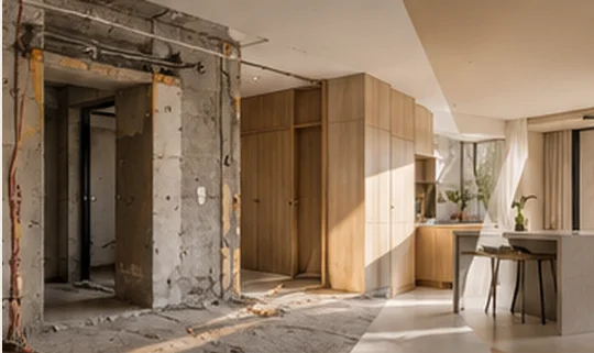 Ambiente em reforma, artigo sobre reforma de apartamento