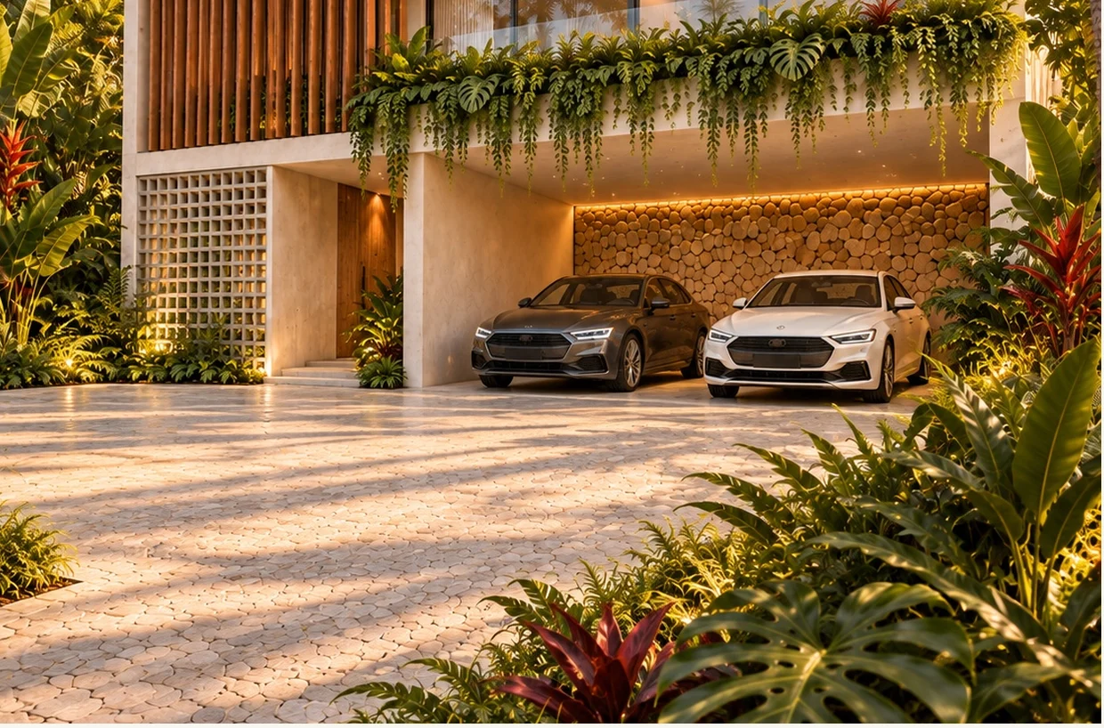 Casa Entreverdes — estudo em 3D